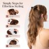 imageKitsch EcoFriendly Medium Claw Clips  Cute ampamp Stylish Short Hair Accessories for Women Girls  Ideal Size for Any Hairstyles  Ideal Gifts for Women 2pcs Black ampamp Tortoise6 Count Pack of 1