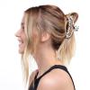 imageKitsch FabricWrapped Claw Clip Medium Open Shape Hair Clips for Women Medium Hair Claw Clips ampamp Jaw Clips Claw Clips for Thick Hair Claw Hair Clips for Girls 1pc Leopard