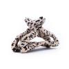 imageKitsch FabricWrapped Claw Clip Medium Open Shape Hair Clips for Women Medium Hair Claw Clips ampamp Jaw Clips Claw Clips for Thick Hair Claw Hair Clips for Girls 1pc Leopard
