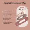 imageKitsch Flat Claw Clips for Women  Strong Grip Comfortable Design  Durable Plastic Glossy Finish  Lay Down Claw Clip  For All Hair Types  Ideal Gifts for Women  Terracotta 3pcsTerracota