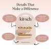 imageKitsch Gold Hair Barrettes For Women  Stylish Durable ampamp Elegant Metal Hair Clips for Women for Everyday or Special Occasions  Cloud ampamp Bubble Design 2pc Set