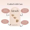 imageKitsch Gold Hair Jewelry for Braids  Lightweight Metal Hair Pins for Women  Stackable Gold Hair Accessories for Everyday or Special Occasions  3pc Set