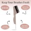 imageKitsch Hair Brush Cleaner Tool  DoubleSided 2in1 Brush Cleaner for Hair Brushes ampamp Combs  EcoFriendly Cleaning Tool with Pick ampamp Bristles  Hair Stylist Essentials