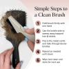 imageKitsch Hair Brush Cleaner Tool  DoubleSided 2in1 Brush Cleaner for Hair Brushes ampamp Combs  EcoFriendly Cleaning Tool with Pick ampamp Bristles  Hair Stylist Essentials