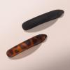 imageKitsch Hair Clips for Women  Recycled Plastic Hair Accessories for Low Ponytail  Matte Ponytail Clips  Creaseless Hair Barrettes for Women  2 Pcs Black and Tortoise