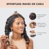 imageKitsch Holiday Hair Hero XL Satin Heatless Styling ampamp Flat Lay Claw  Heatless Curls ampamp Waves Extra Large Curling Rods Satin Scrunchies ampamp Claw Clip for Hair Protection Gifts for Women 4pc set AuraChampagne