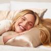 imageKitsch Holiday Satin Pillowcase with Zipper for Hair and Skin Softer Than Silk Pillow Cases 2 Pack Cooling Pillow Covers Machine Washable WrinkleFree Satin Queen Size Set of 2 19quotx26quot BlushChampagne