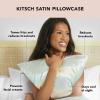 imageKitsch Holiday Satin Pillowcase with Zipper for Hair and Skin Softer Than Silk Pillow Cases 2 Pack Cooling Pillow Covers Machine Washable WrinkleFree Satin Queen Size Set of 2 19quotx26quot BlushAura
