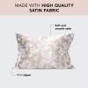 imageKitsch Holiday Satin Pillowcase with Zipper for Hair and Skin Softer Than Silk Pillow Cases 2 Pack Cooling Pillow Covers Machine Washable WrinkleFree Satin Queen Size Set of 2 19quotx26quot BlushChampagne Butterfly