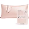 imageKitsch Holiday Satin Pillowcase with Zipper for Hair and Skin Softer Than Silk Pillow Cases 2 Pack Cooling Pillow Covers Machine Washable WrinkleFree Satin Queen Size Set of 2 19quotx26quot BlushBlush