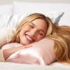 imageKitsch Holiday Satin Pillowcase with Zipper for Hair and Skin Softer Than Silk Pillow Cases 2 Pack Cooling Pillow Covers Machine Washable WrinkleFree Satin Queen Size Set of 2 19quotx26quot BlushBlush