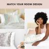 imageKitsch Holiday Satin Pillowcase with Zipper for Hair and Skin Softer Than Silk Pillow Cases 2 Pack Cooling Pillow Covers Machine Washable WrinkleFree Satin Queen Size Set of 2 19quotx26quot BlushIvory