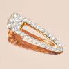 imageKitsch Large Rhinestone Hair Clips for Women Elegant Gold Hair Clip Easy to Open Alligator Hair Clips Pretty Metal Hair Clips for Styling Short Hair 1pc Gold