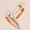 imageKitsch Large Rhinestone Hair Clips for Women Elegant Gold Hair Clip Easy to Open Alligator Hair Clips Pretty Metal Hair Clips for Styling Short Hair 1pc Gold