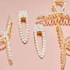 imageKitsch Large Rhinestone Hair Clips for Women Elegant Gold Hair Clip Easy to Open Alligator Hair Clips Pretty Metal Hair Clips for Styling Short Hair 1pc Gold