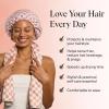imageKitsch Love ampamp Comfort 2PC Spa Set  Satin Lined Reusable Waterproof Shower Cap and XL Quick Dry Hair Towel Wrap for Women Microfiber Towel Flexi Shower Cap For All Hair Types  Terracotta Checker