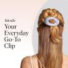 imageKitsch Medium Flat Claw Clips for Women  Stylish Flat Hair Clips Strong Hold for Thick ampamp Fine Hair  NonSlip for Secure Comfortable AllDay Wear  Ideal Gifts for Women  CherryHydrangea Breeze
