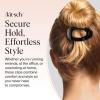 imageKitsch Medium Flat Claw Clips for Women  Stylish Flat Hair Clips Strong Hold for Thick ampamp Fine Hair  NonSlip for Secure Comfortable AllDay Wear  Ideal Gifts for Women  CherrySBlack
