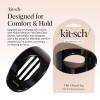 imageKitsch Medium Flat Claw Clips for Women  Stylish Flat Hair Clips Strong Hold for Thick ampamp Fine Hair  NonSlip for Secure Comfortable AllDay Wear  Ideal Gifts for Women  CherryMBlack