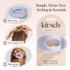 imageKitsch Medium Flat Claw Clips for Women  Stylish Flat Hair Clips Strong Hold for Thick ampamp Fine Hair  NonSlip for Secure Comfortable AllDay Wear  Ideal Gifts for Women  CherryHydrangea Breeze