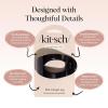 imageKitsch Medium Flat Claw Clips for Women  Stylish Flat Hair Clips Strong Hold for Thick ampamp Fine Hair  NonSlip for Secure Comfortable AllDay Wear  Ideal Gifts for Women  CherryMBlack