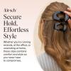 imageKitsch Medium Flat Claw Clips for Women  Stylish Flat Hair Clips Strong Hold for Thick ampamp Fine Hair  NonSlip for Secure Comfortable AllDay Wear  Ideal Gifts for Women  CherryMBlack