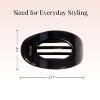 imageKitsch Medium Flat Claw Clips for Women  Stylish Flat Hair Clips Strong Hold for Thick ampamp Fine Hair  NonSlip for Secure Comfortable AllDay Wear  Ideal Gifts for Women  CherrySBlack