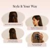 imageKitsch Medium Flat Claw Clips for Women  Stylish Flat Hair Clips Strong Hold for Thick ampamp Fine Hair  NonSlip for Secure Comfortable AllDay Wear  Ideal Gifts for Women  CherrySBlack