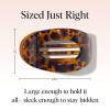 imageKitsch Medium Flat Claw Clips for Women  Stylish Flat Hair Clips Strong Hold for Thick ampamp Fine Hair  NonSlip for Secure Comfortable AllDay Wear  Ideal Gifts for Women  CherryMTortoise