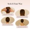 imageKitsch Medium Flat Claw Clips for Women  Stylish Flat Hair Clips Strong Hold for Thick ampamp Fine Hair  NonSlip for Secure Comfortable AllDay Wear  Ideal Gifts for Women  CherryMBlack