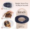 imageKitsch Medium Flat Claw Clips for Women  Stylish Flat Hair Clips for Women Strong Hold for Thick ampamp Fine Hair  NonSlip for Secure Comfortable AllDay Wear  BlackBlue Orchid