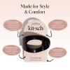 imageKitsch Medium Flat Claw Clips for Women  Stylish Flat Hair Clips for Women Strong Hold for Thick ampamp Fine Hair  NonSlip for Secure Comfortable AllDay Wear  BlackLBlack