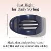 imageKitsch Medium Flat Claw Clips for Women  Stylish Flat Hair Clips for Women Strong Hold for Thick ampamp Fine Hair  NonSlip for Secure Comfortable AllDay Wear  BlackBlue Orchid