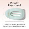 imageKitsch Medium Flat Claw Clips for Women  Stylish Flat Hair Clips for Women Strong Hold for Thick ampamp Fine Hair  NonSlip for Secure Comfortable AllDay Wear  BlackSage Leaf