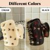 imageKitsch Medium Hair Clips for Women  Strong Hold Claw Clips for Thick or Thin Hair  Recycled Plastic NonSlip Durable  Cherry Print  Ideal Gifts for Women  1pcBlack