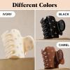 imageKitsch Medium Hair Clips for Women  Strong Hold Claw Clips for Thick or Thin Hair  Recycled Plastic NonSlip Durable  Cherry Print  Ideal Gifts for Women  1pcRhinestone Ivory