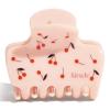 imageKitsch Medium Hair Clips for Women  Strong Hold Claw Clips for Thick or Thin Hair  Recycled Plastic NonSlip Durable  Cherry Print  Ideal Gifts for Women  1pcCherry Print