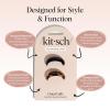 imageKitsch Medium Hair Cuffs for Braids ampamp Ponytails  Sleek Hair Ties No Damage for Women  Recycled Plastic ampamp Nylon Elastics  Stylish ampamp Durable  Black ampamp Tort 2pcsSBlack  Tort