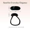 imageKitsch Medium Hair Cuffs for Braids ampamp Ponytails  Sleek Hair Ties No Damage for Women  Recycled Plastic ampamp Nylon Elastics  Stylish ampamp Durable  Black ampamp Tort 2pcsSBlack  Tort