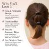 imageKitsch Medium Hair Cuffs for Braids ampamp Ponytails  Sleek Hair Ties No Damage for Women  Recycled Plastic ampamp Nylon Elastics  Stylish ampamp Durable  Black ampamp Tort 2pcsSBlack  Tort