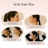 imageKitsch Medium Hair Cuffs for Braids ampamp Ponytails  Sleek Hair Ties No Damage for Women  Recycled Plastic ampamp Nylon Elastics  Stylish ampamp Durable  Black ampamp Tort 2pcsBlack  Tort