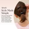 imageKitsch Medium Hair Cuffs for Braids ampamp Ponytails  Sleek Hair Ties No Damage for Women  Recycled Plastic ampamp Nylon Elastics  Stylish ampamp Durable  Black ampamp Tort 2pcsSBlack  Tort
