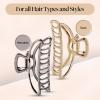 imageKitsch Metal Hair Clips for Women  Durable ampamp Elegant Metal Claw Clips Perfect for Everyday Use ampamp Special Occasions  Ideal Gifts for Women  Gold 1 PcGold  Hematite 2 Pieces