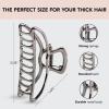 imageKitsch Metal Hair Clips for Women  Durable ampamp Elegant Metal Claw Clips Perfect for Everyday Use ampamp Special Occasions  Ideal Gifts for Women  Gold 1 PcHematite