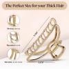 imageKitsch Metal Hair Clips for Women  Durable ampamp Elegant Metal Claw Clips Perfect for Everyday Use ampamp Special Occasions  Ideal Gifts for Women  Gold 1 PcGold  Hematite 2 Pieces