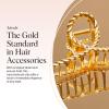 imageKitsch Metal Hair Clips for Women  Durable ampamp Elegant Rope Design Metal Claw Clips Perfect for Everyday Use ampamp Special Occasions  Gold  Ideal Gifts for Women 1 PcGold Rope