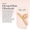 imageKitsch Metal Hair Clips for Women  Durable ampamp Elegant Rope Design Metal Claw Clips Perfect for Everyday Use ampamp Special Occasions  Gold  Ideal Gifts for Women 1 PcGold Rope