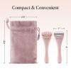 imageKitsch Mini Facial Roller ampamp Ice Face Roller Skin Care Tool Set for Women  Face Massager for Puffy Eyes Cold Therapy Lymphatic Drainage Massager Self Care Gifts for Women ampamp Men  BlushBlush