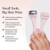 imageKitsch Mini Facial Roller ampamp Ice Face Roller Skin Care Tool Set for Women  Face Massager for Puffy Eyes Cold Therapy Lymphatic Drainage Massager Self Care Gifts for Women ampamp Men  BlushBlush