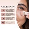 imageKitsch Mini Facial Roller ampamp Ice Face Roller Skin Care Tool Set for Women  Face Massager for Puffy Eyes Cold Therapy Lymphatic Drainage Massager Self Care Gifts for Women ampamp Men  BlushBlush